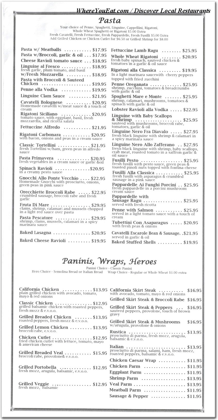 menu image