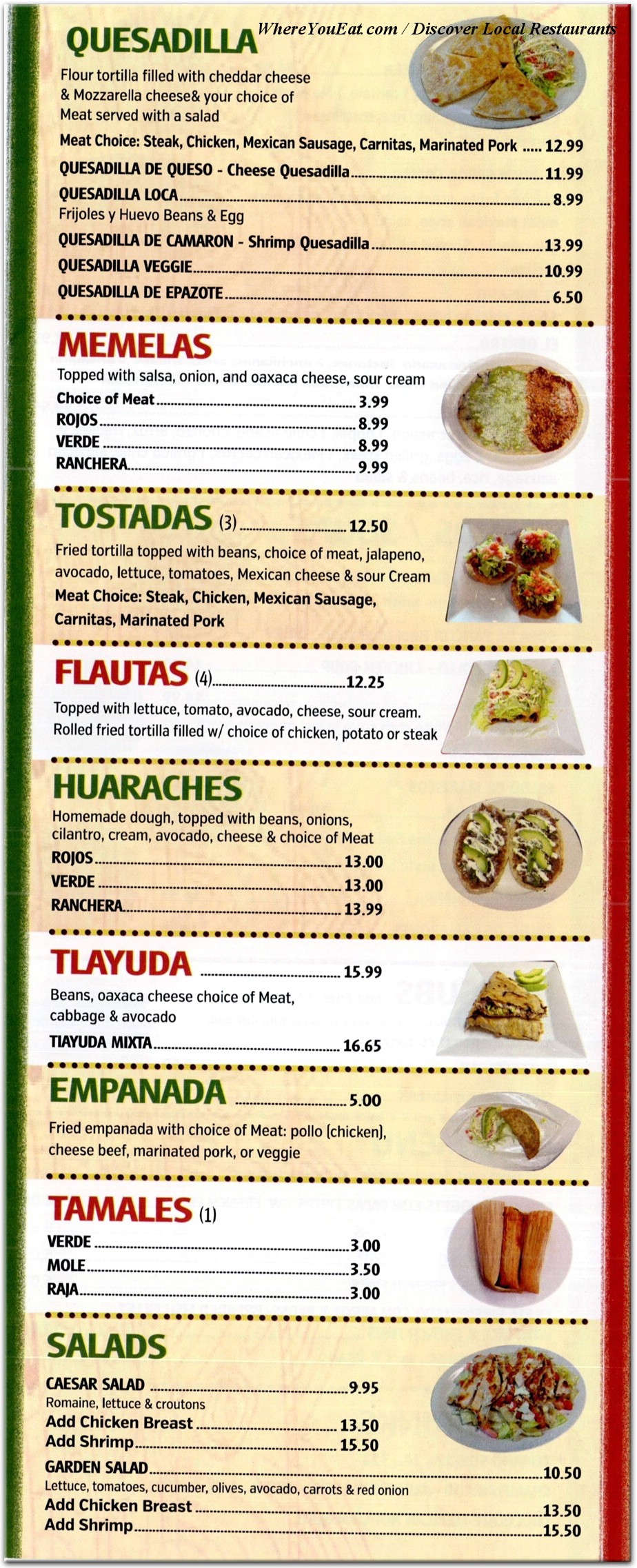 menu image