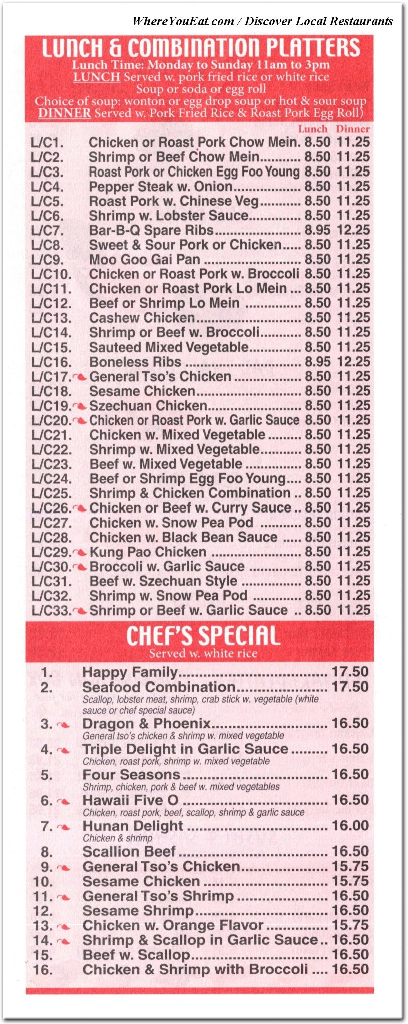menu image