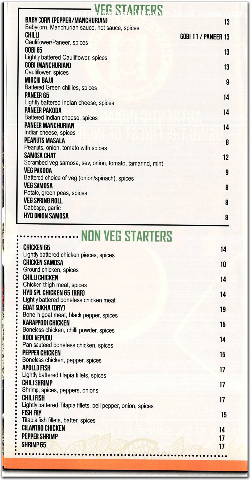 menu image
