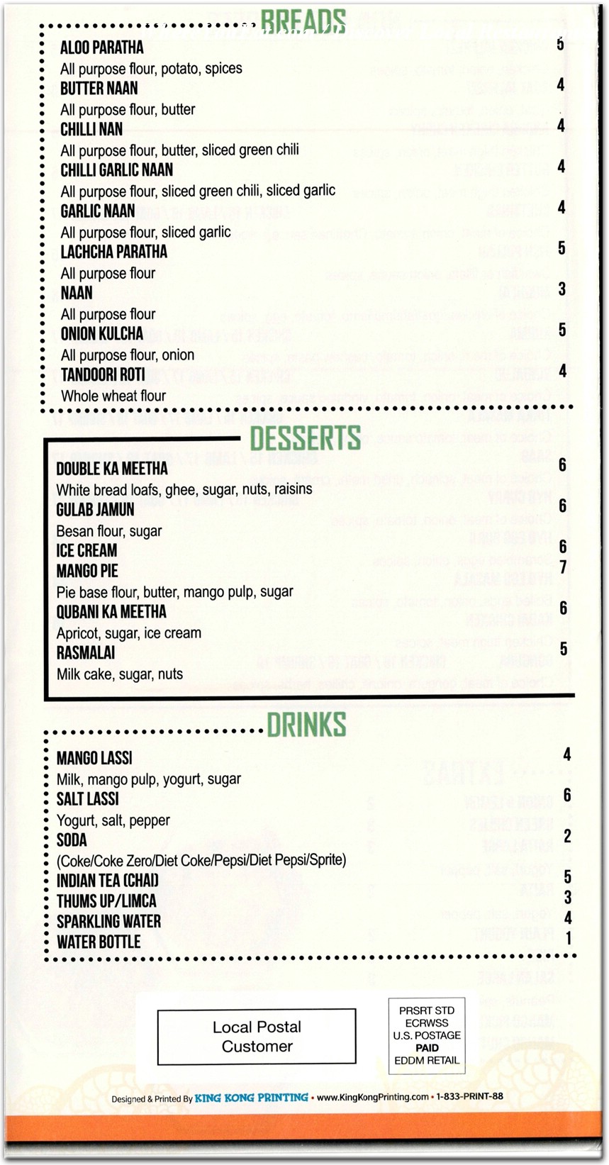 menu image