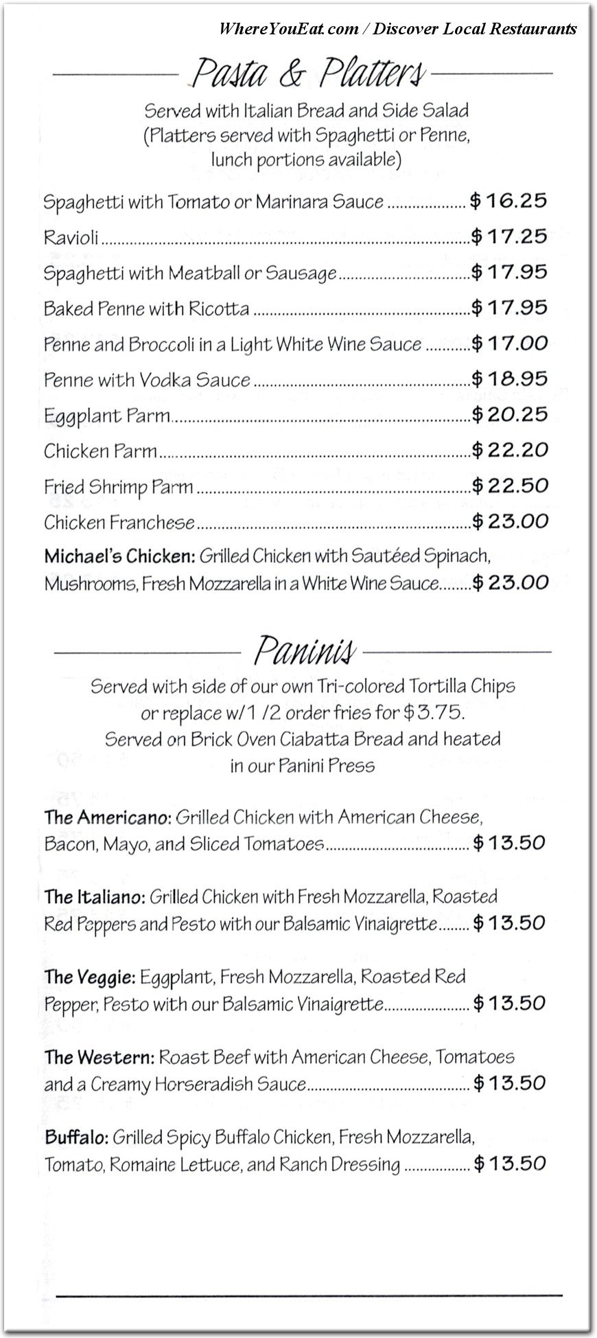 menu image