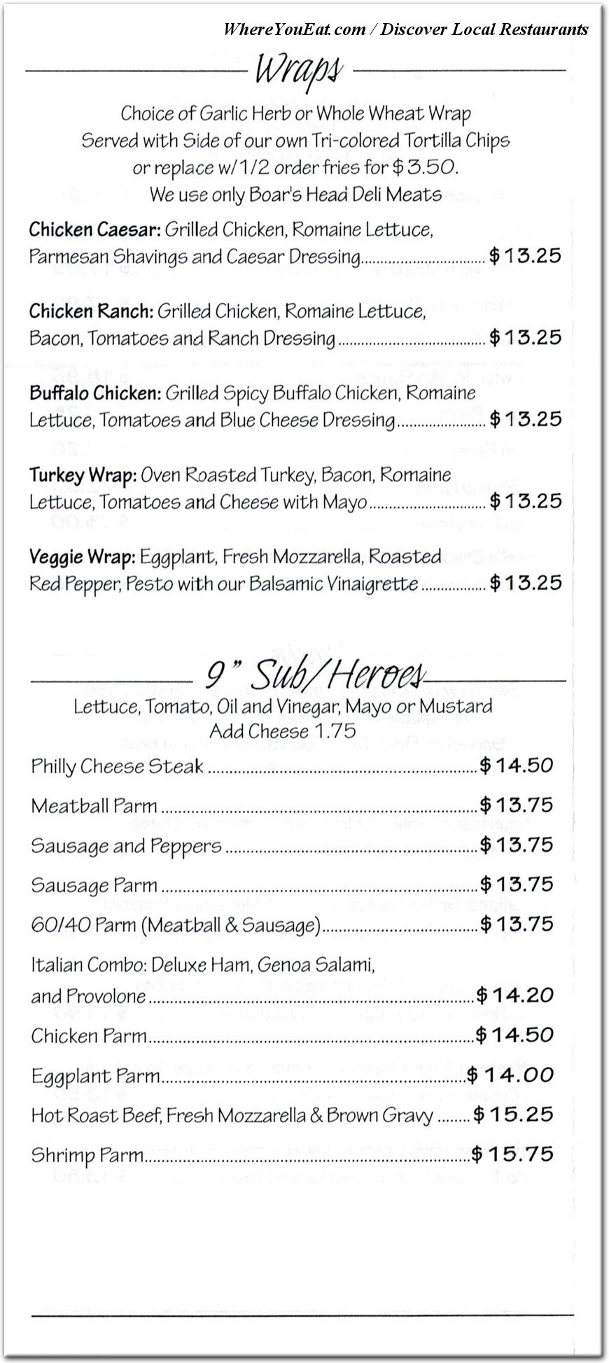 menu image
