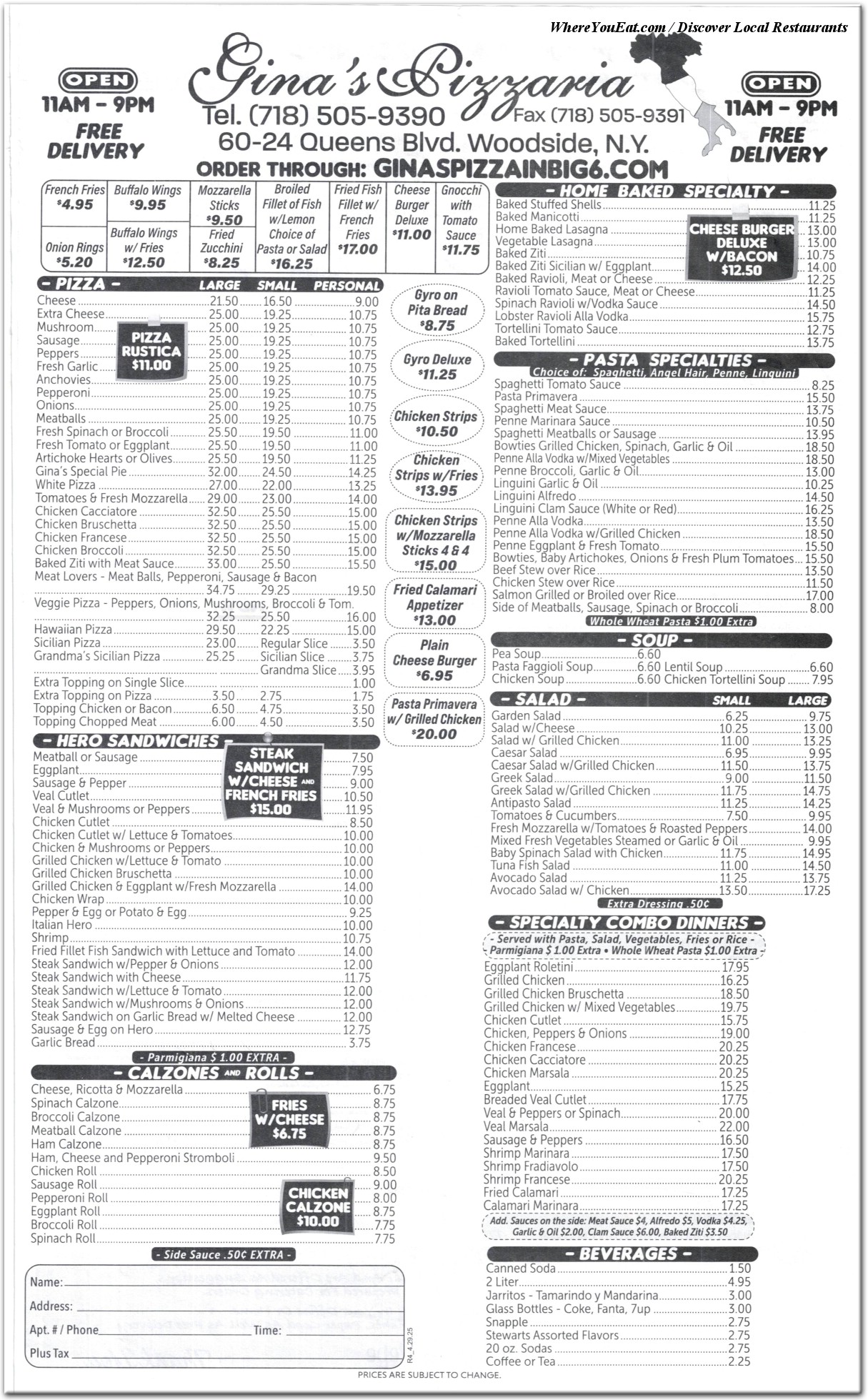menu image