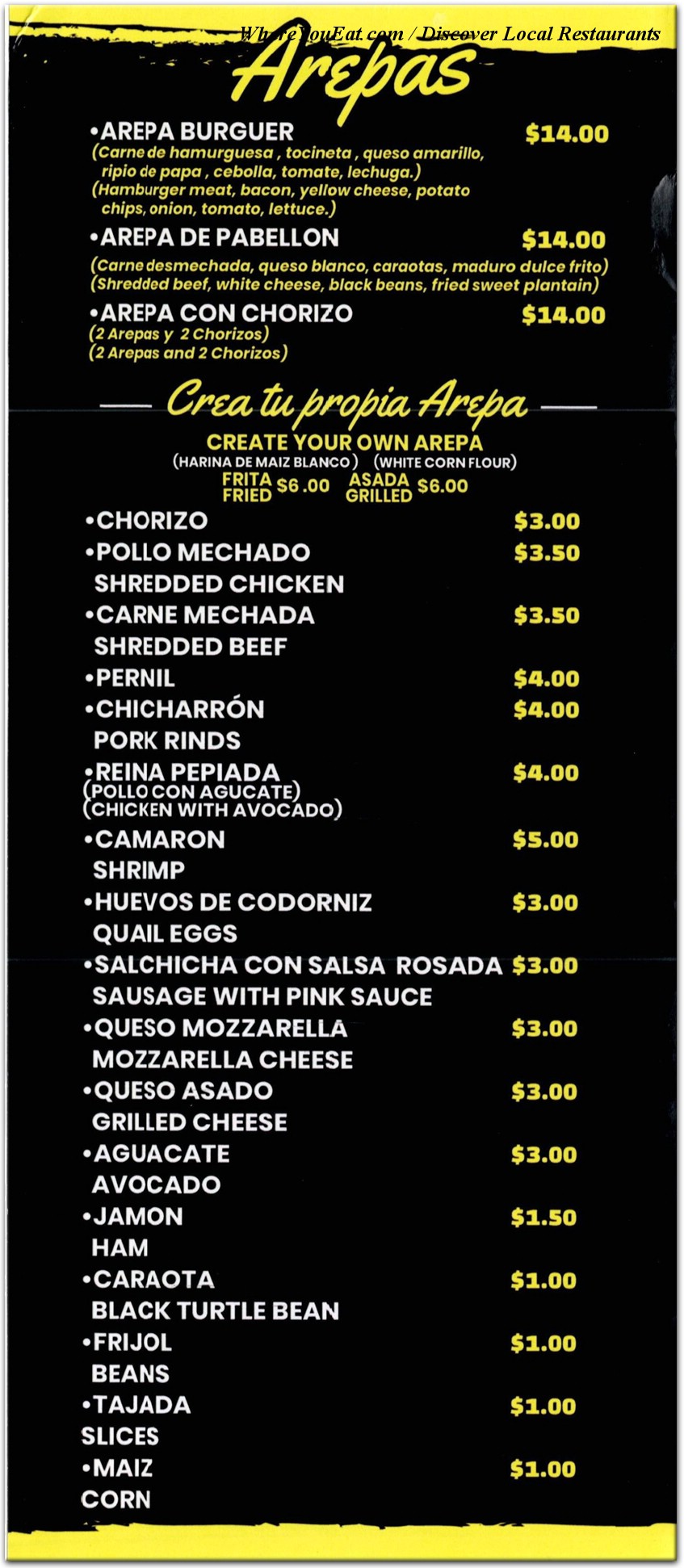 menu image