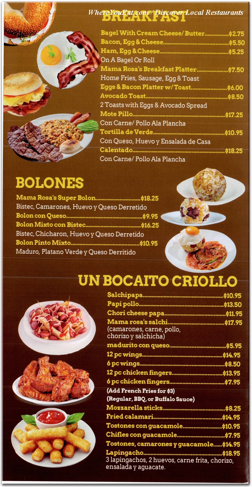 menu image