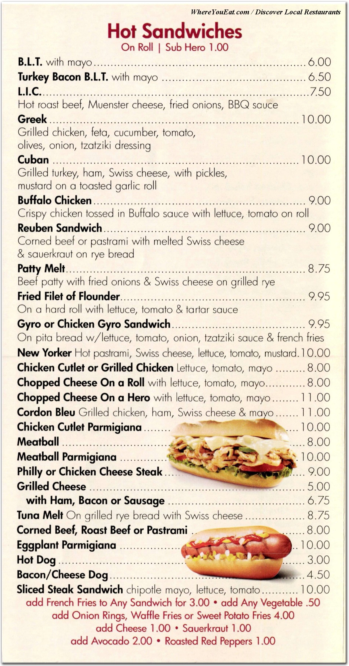 menu image
