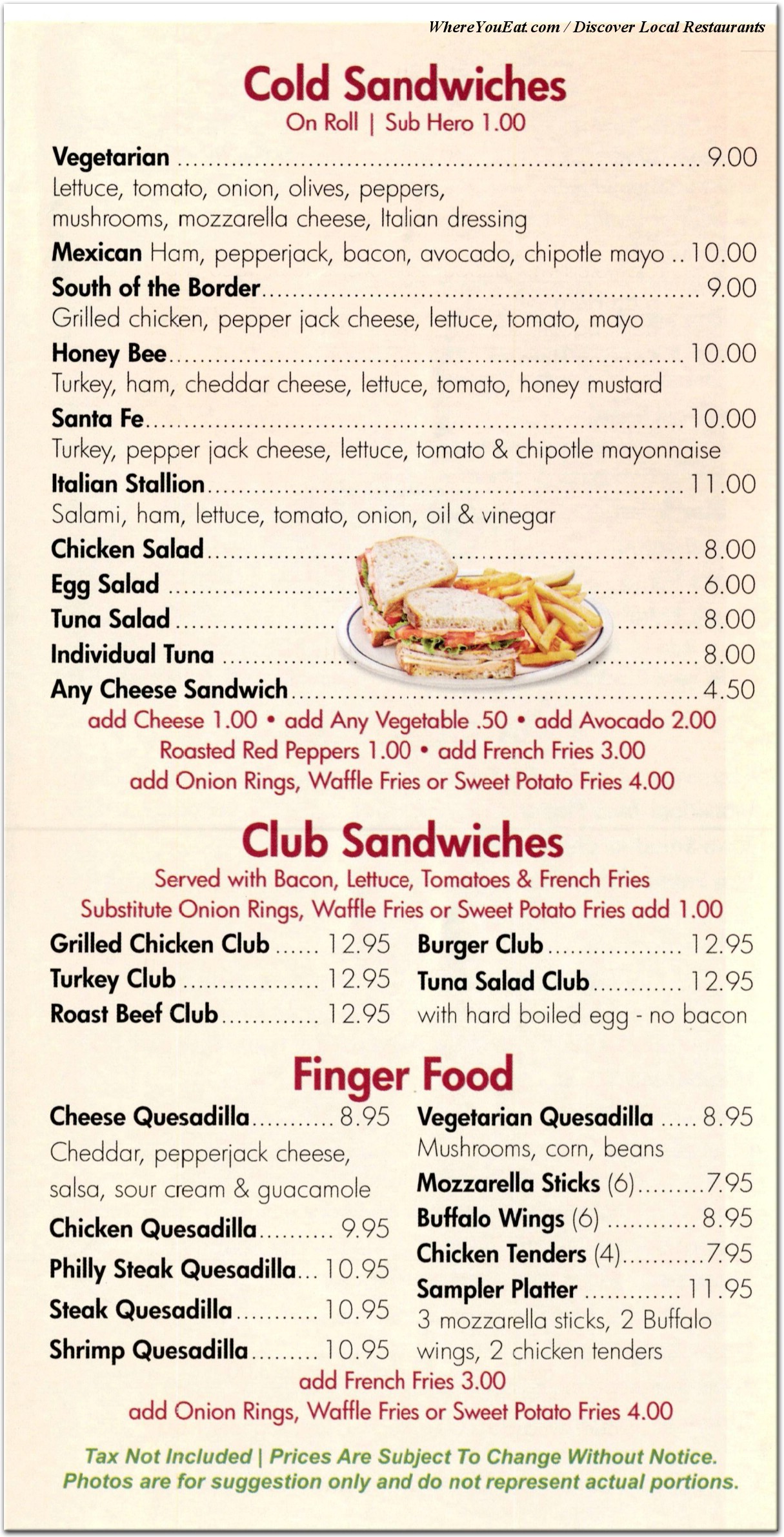 menu image