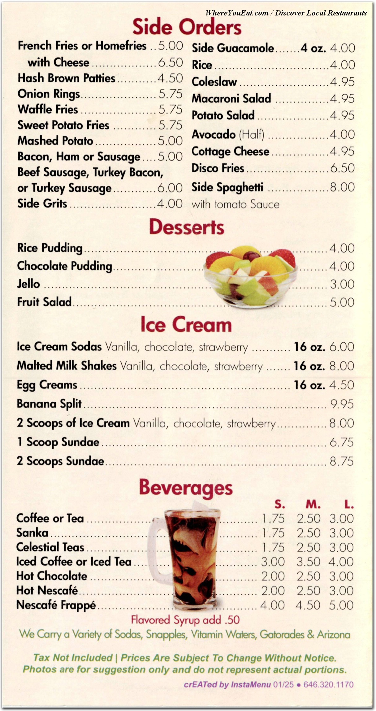 menu image