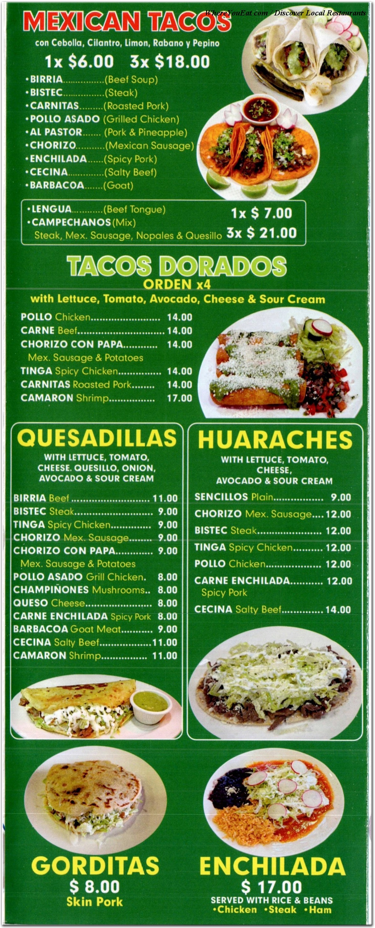 menu image