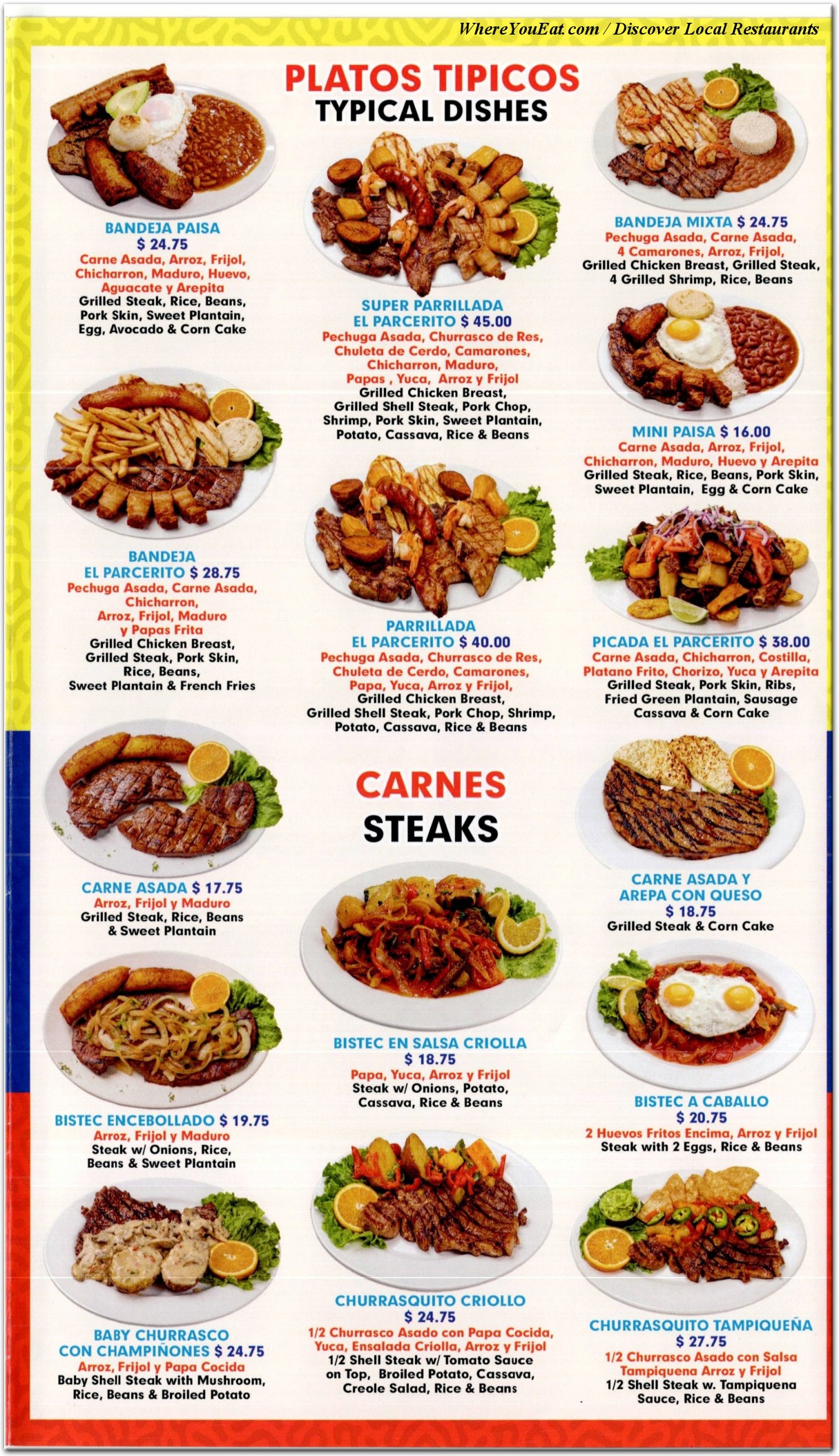 menu image