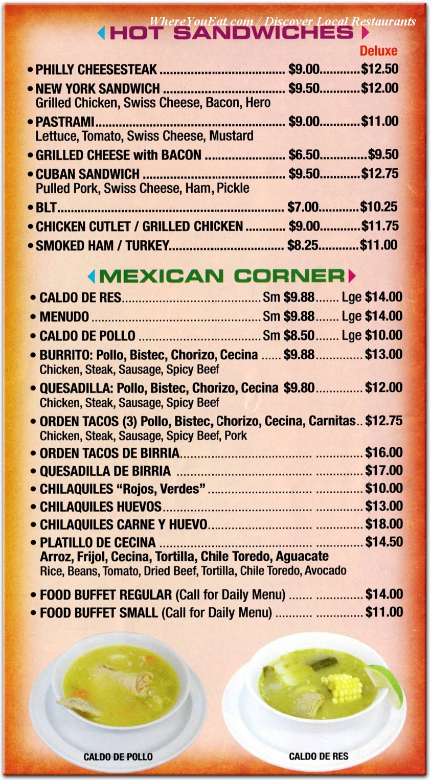 menu image