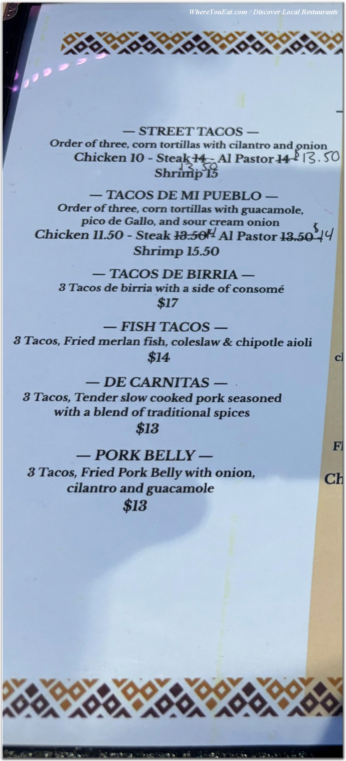 menu image