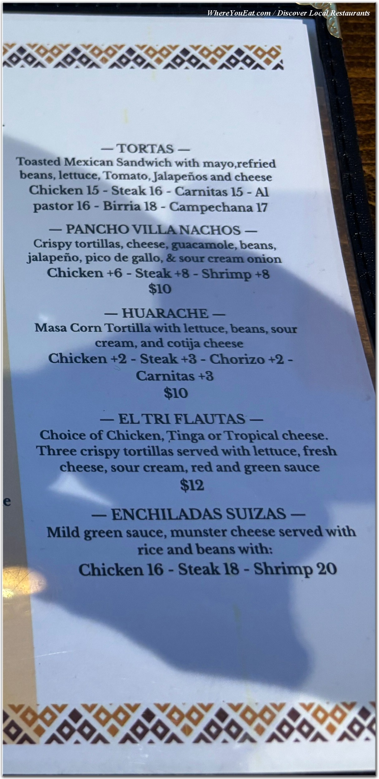 menu image