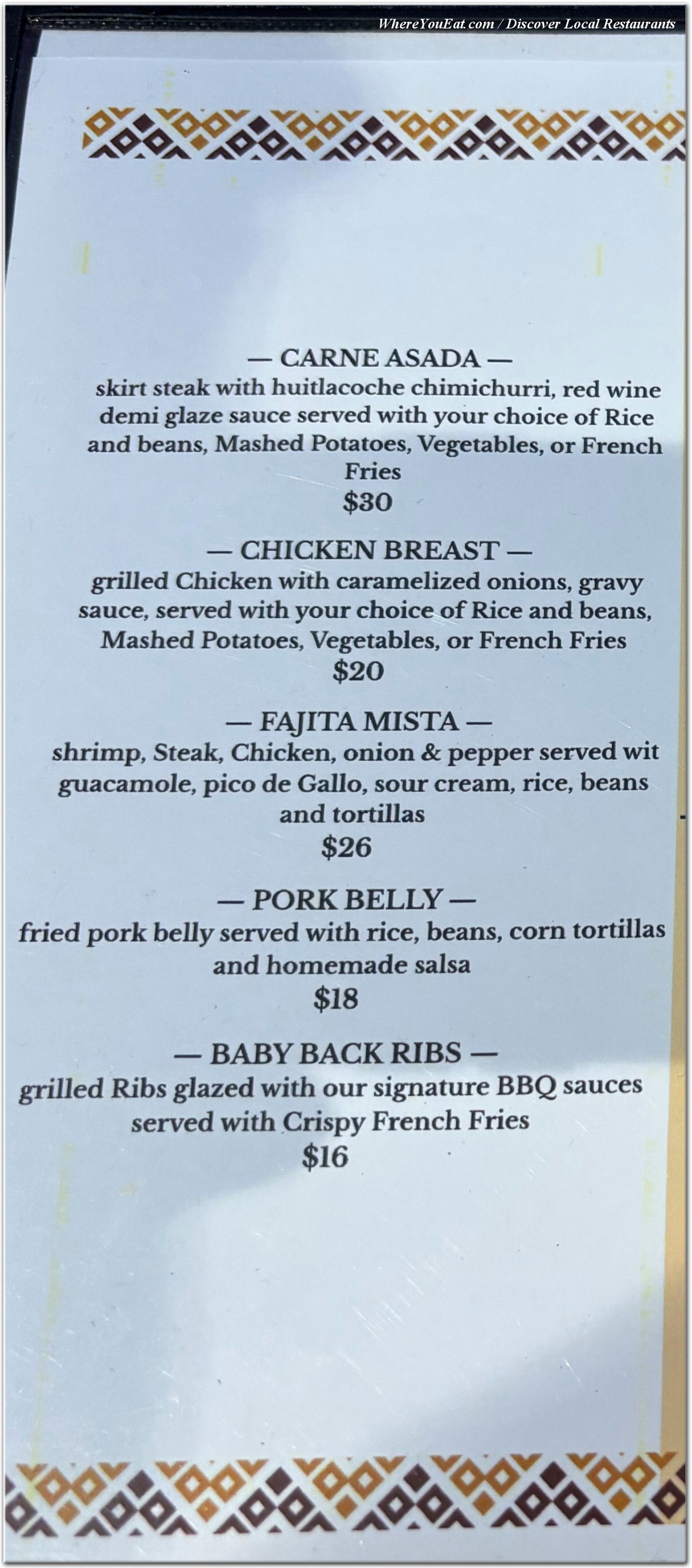 menu image