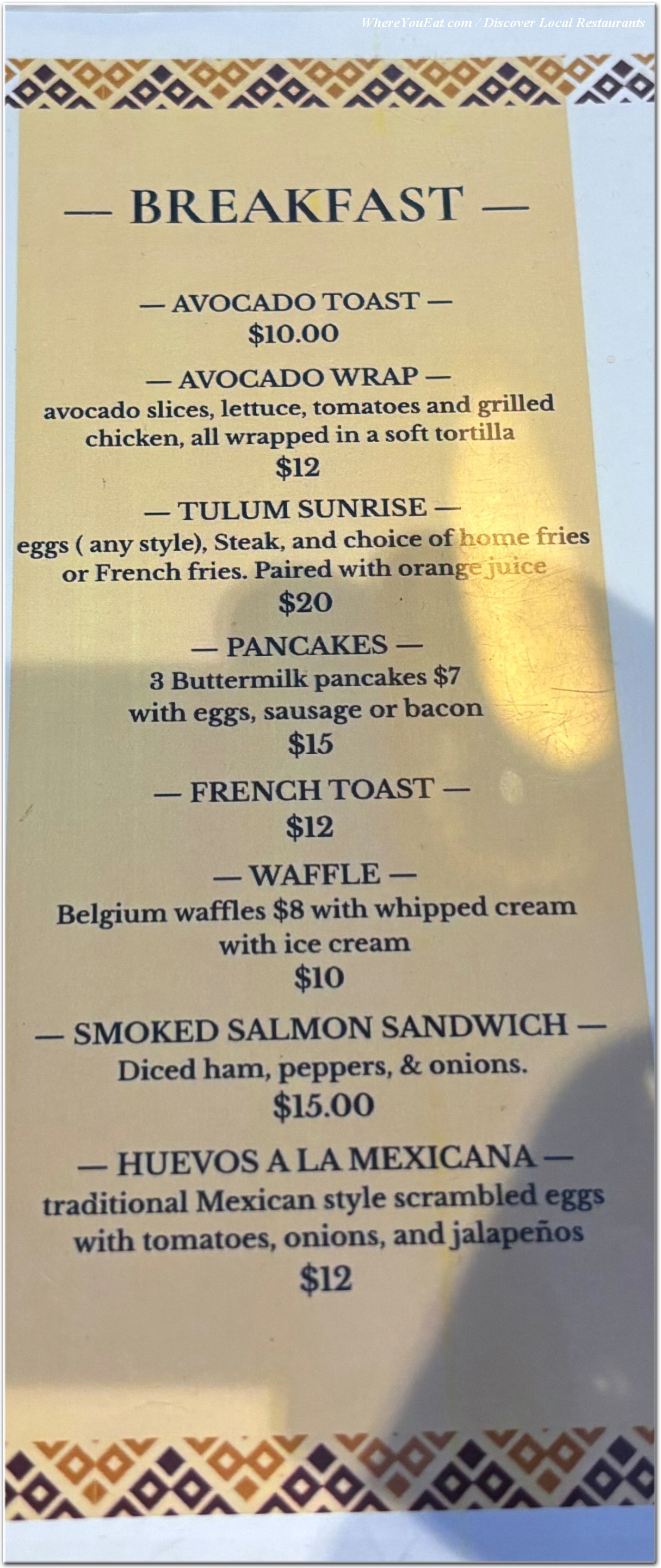 menu image