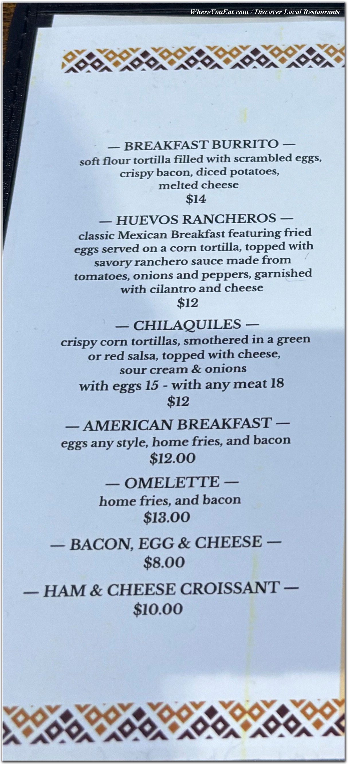 menu image