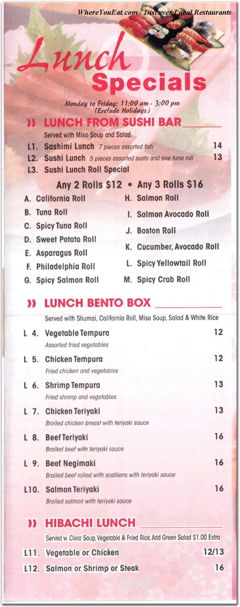 menu image