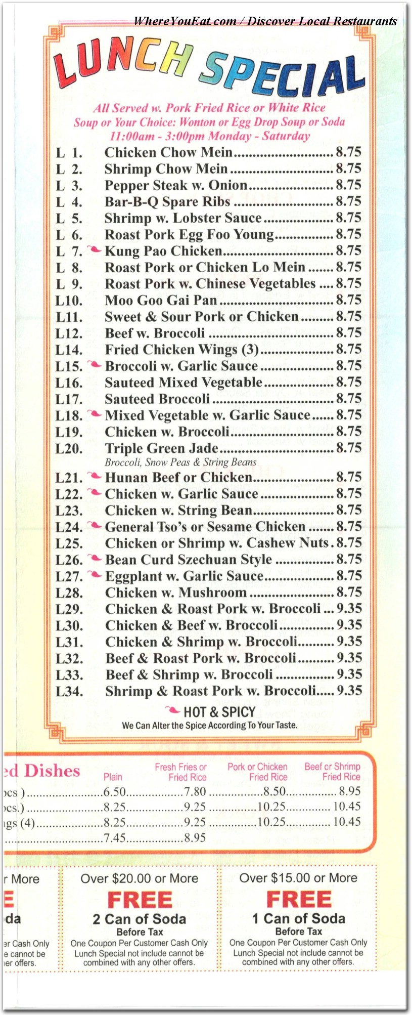 menu image