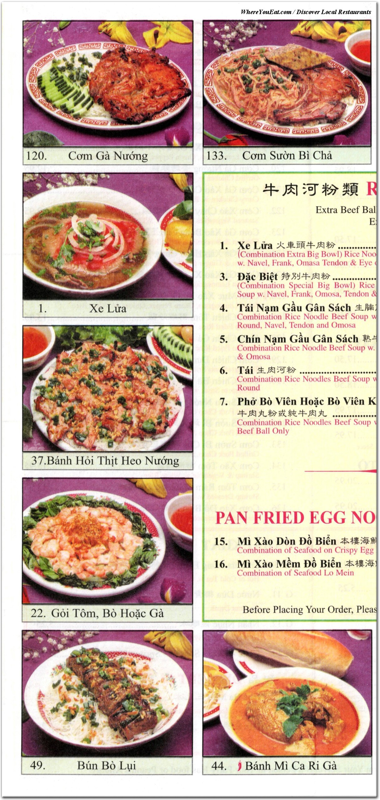 menu image