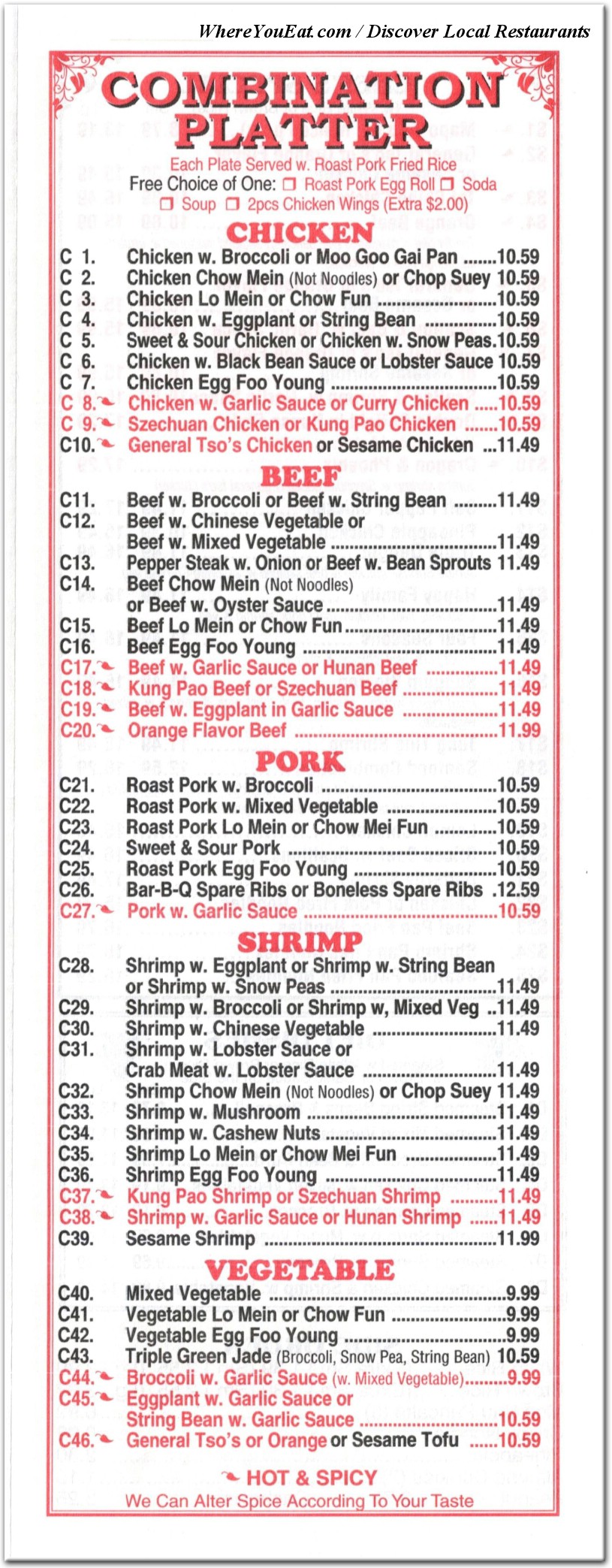 menu image