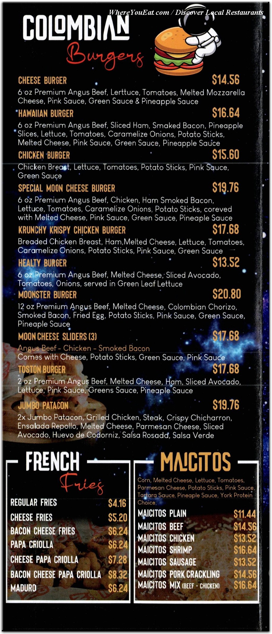 menu image