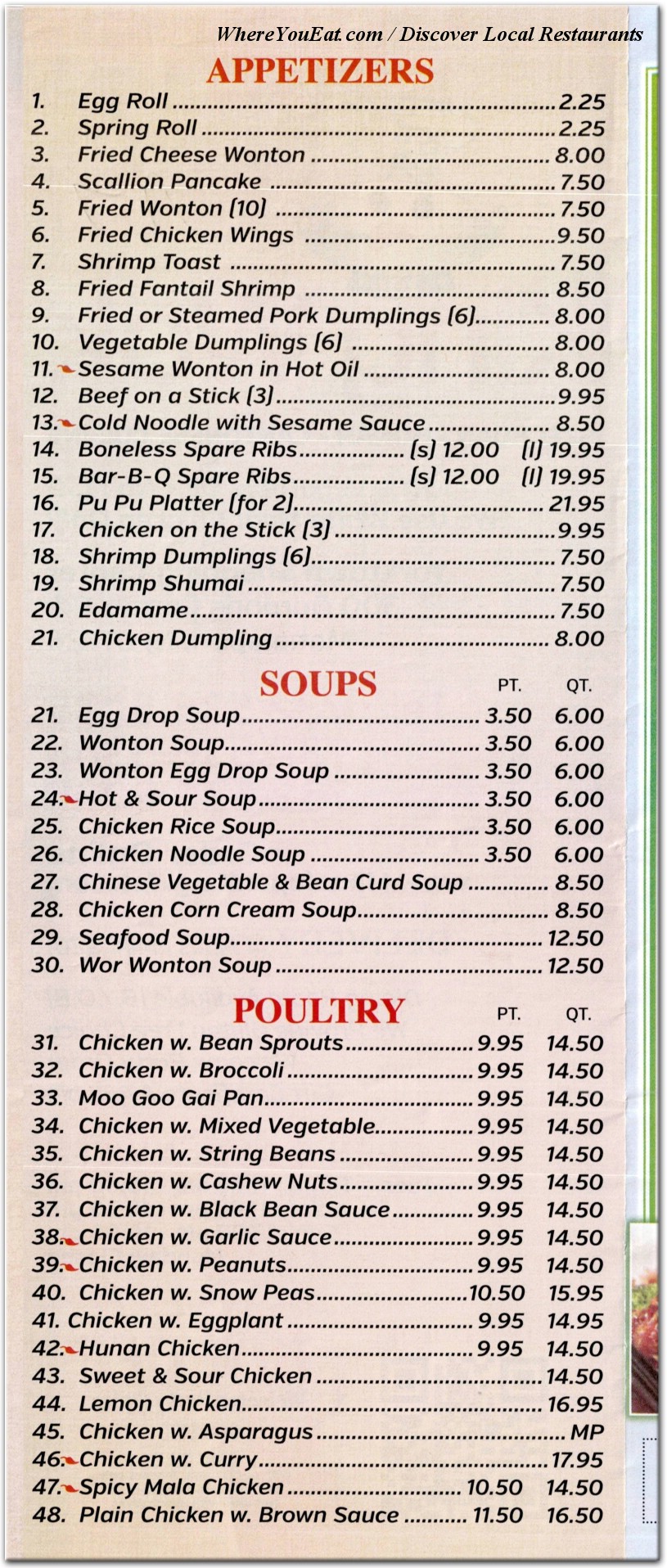 menu image