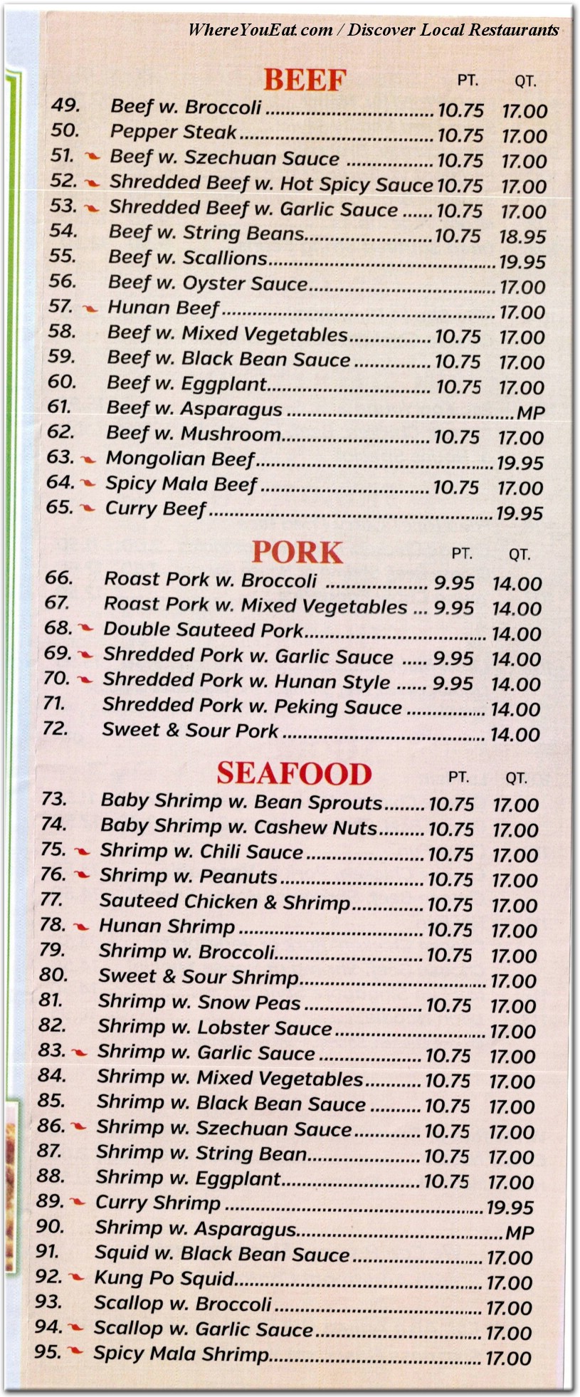 menu image