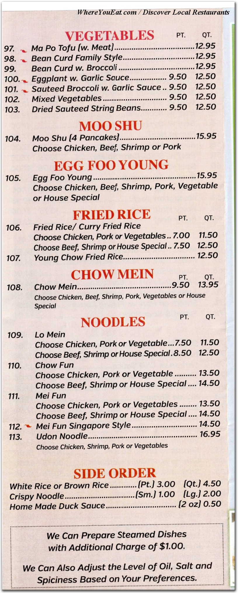 menu image