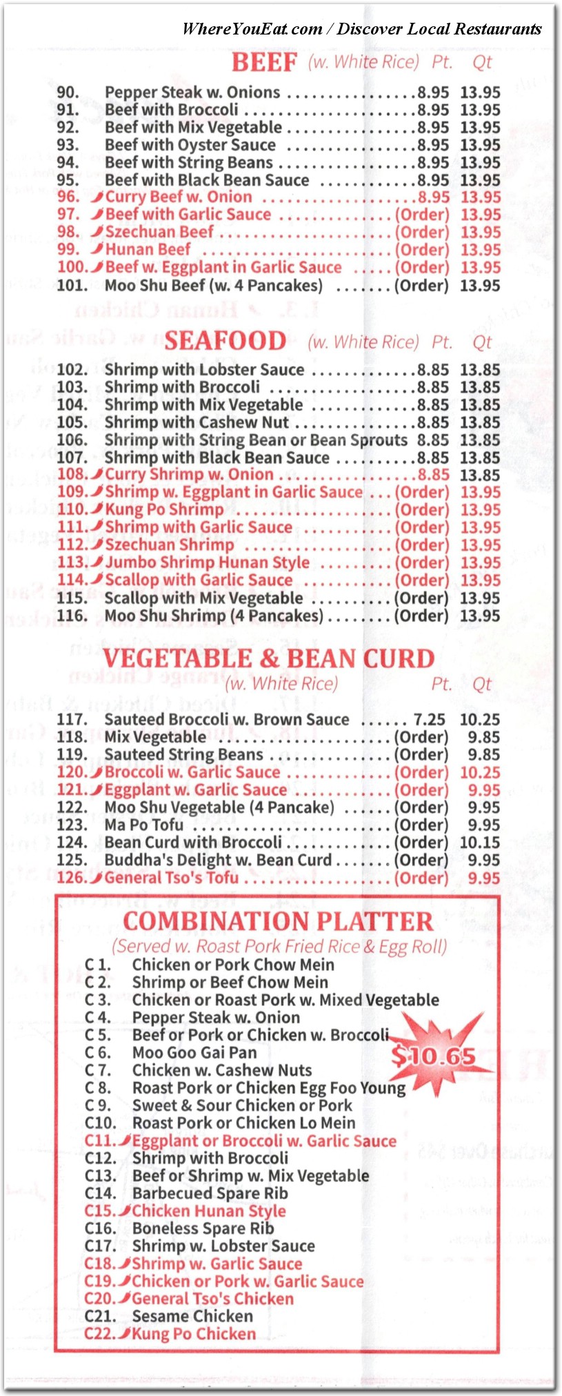 menu image