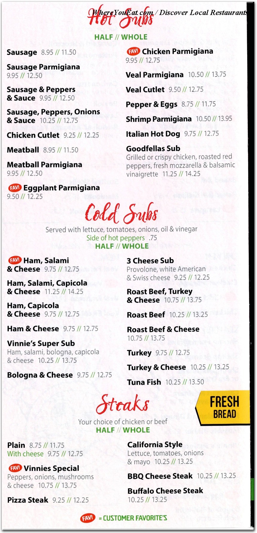 menu image