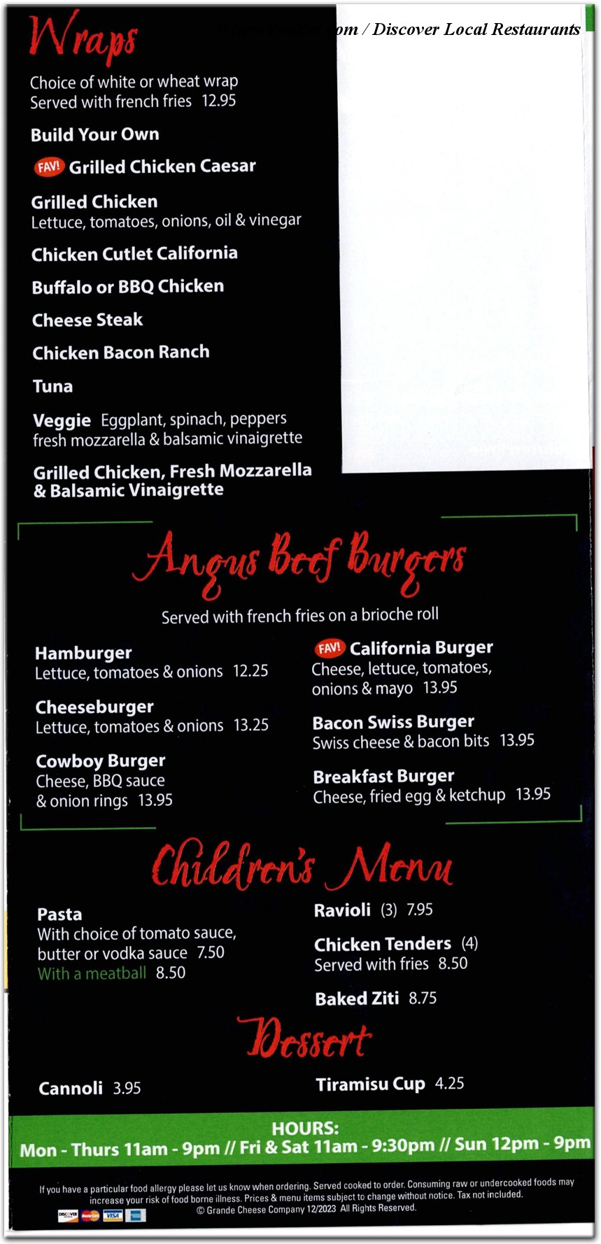 menu image
