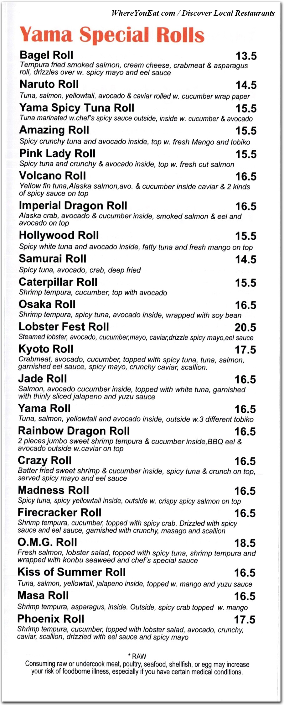 menu image