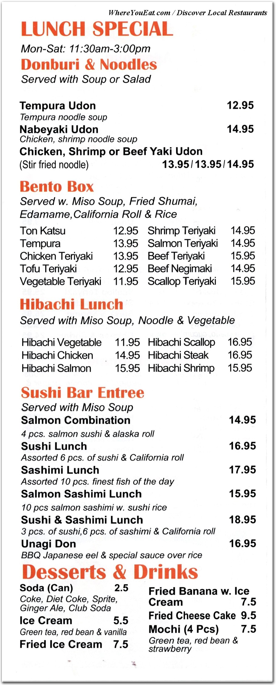menu image