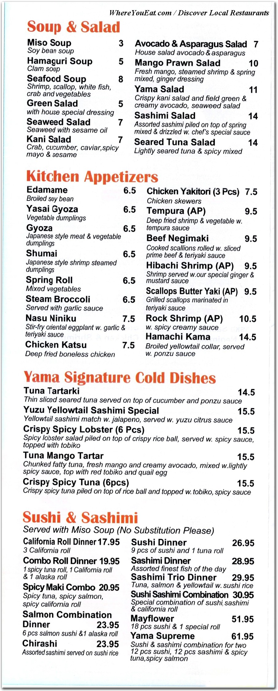 menu image