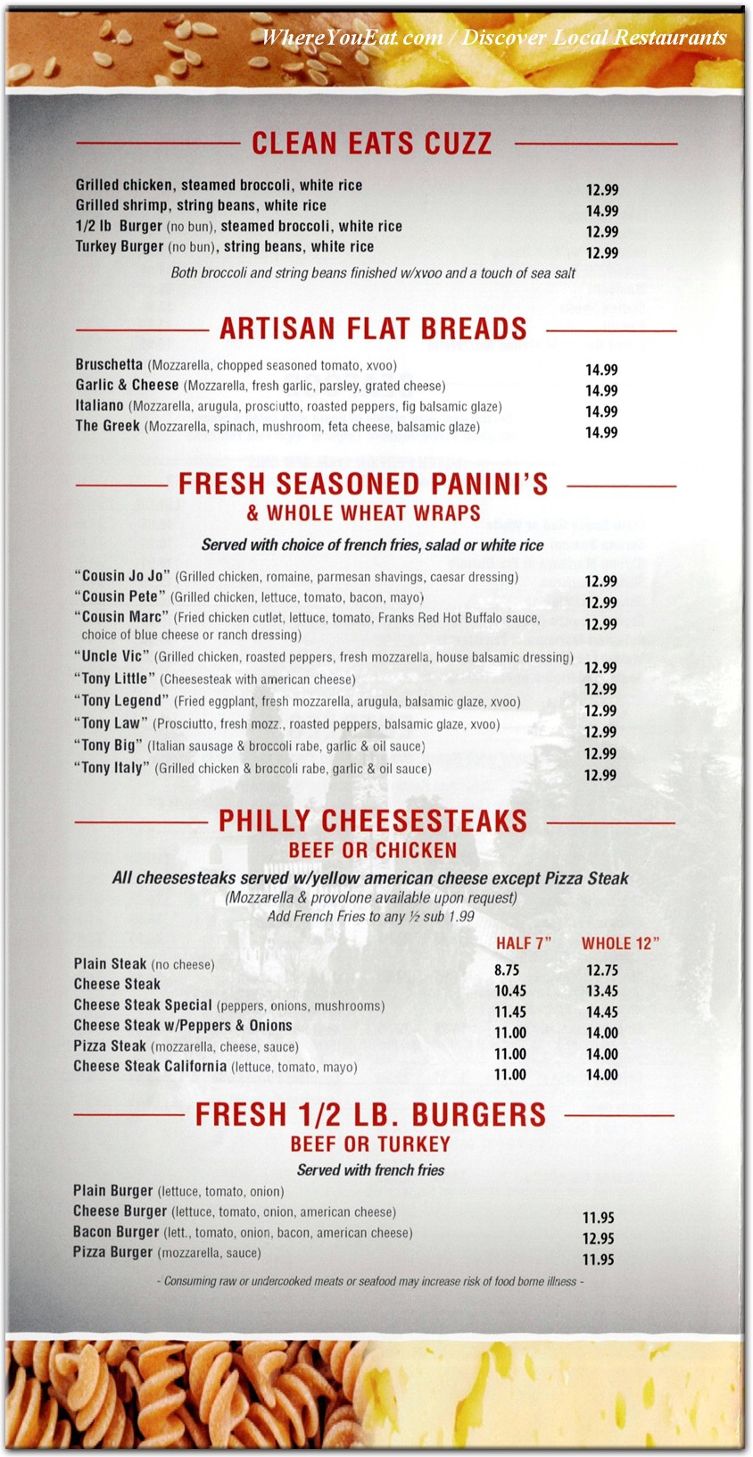 menu image
