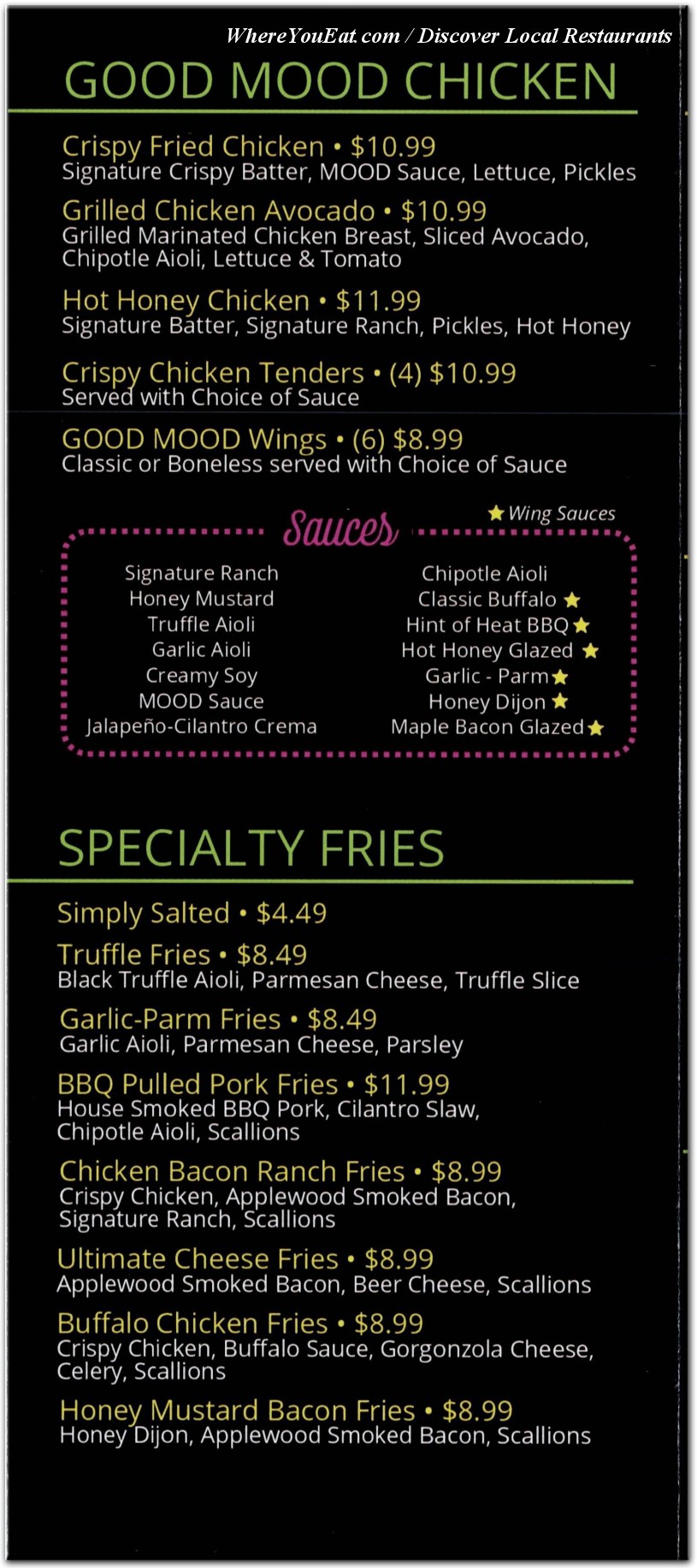 menu image