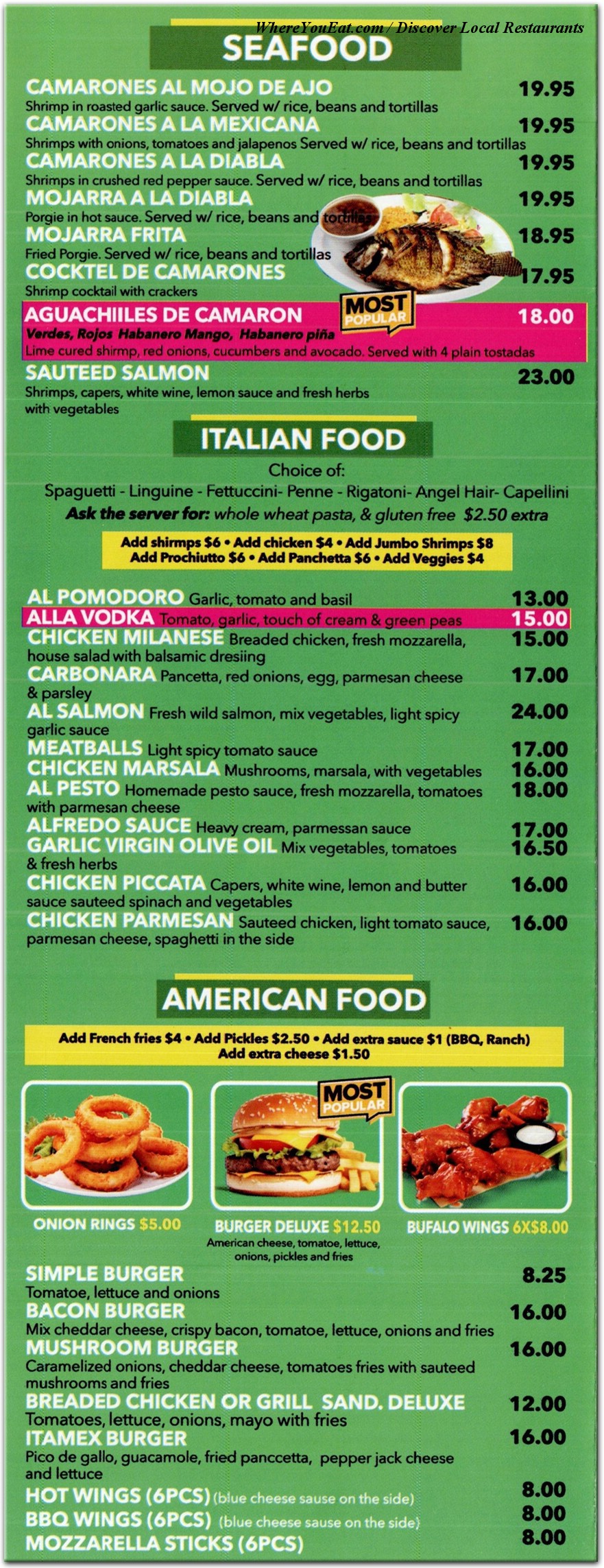 menu image