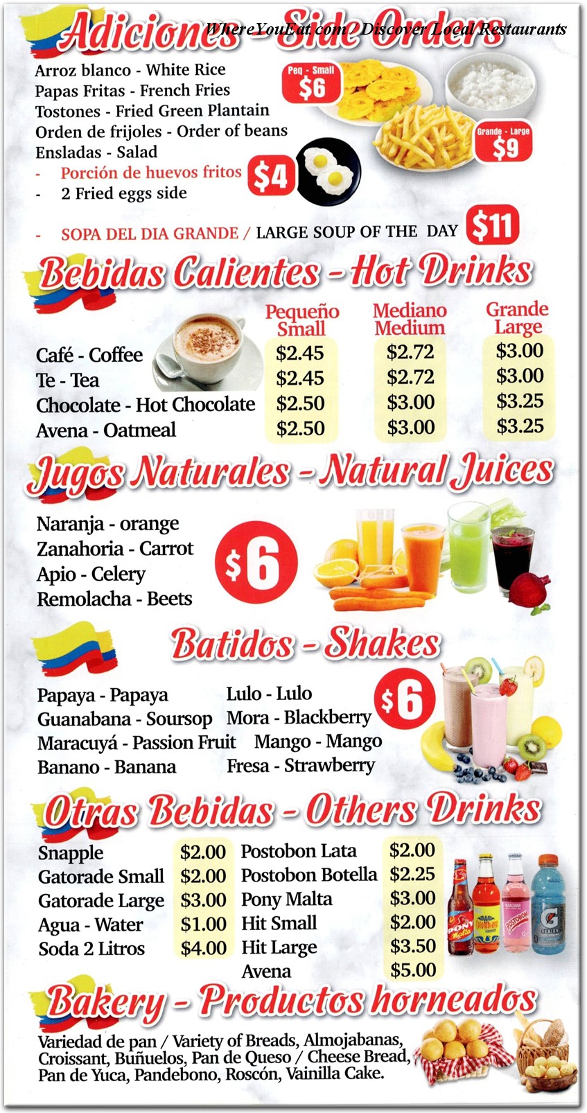 menu image