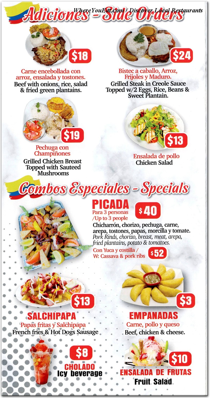 menu image