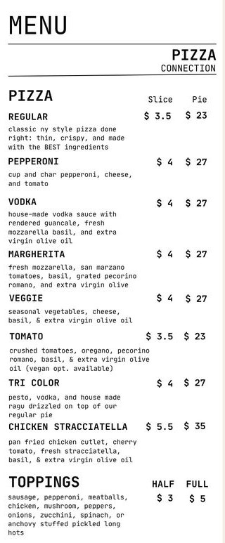menu image
