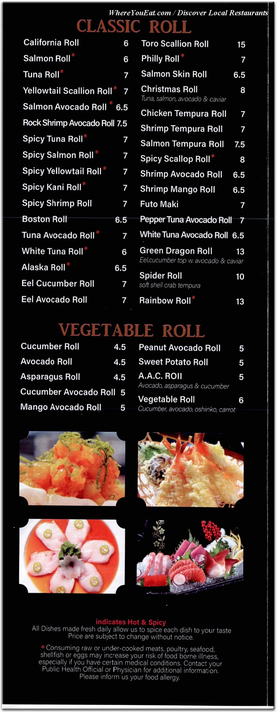 menu image