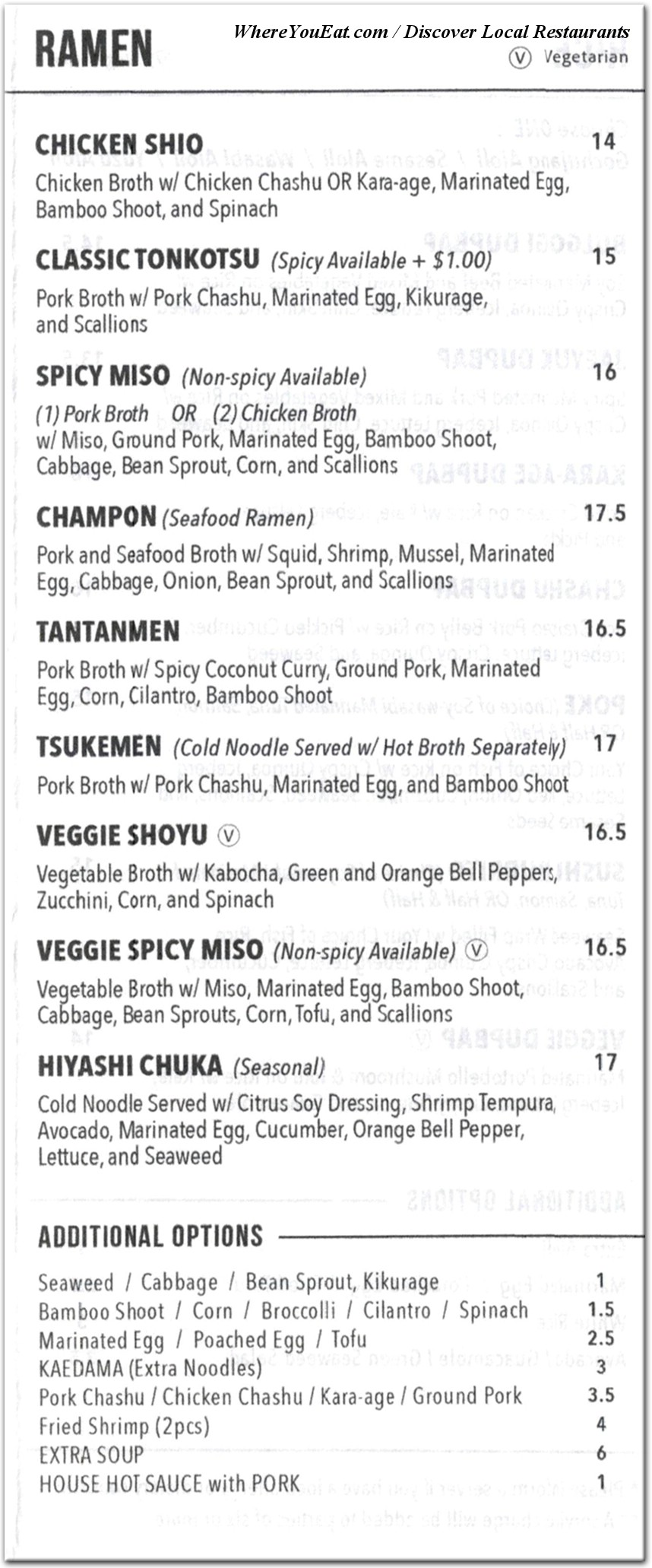 menu image