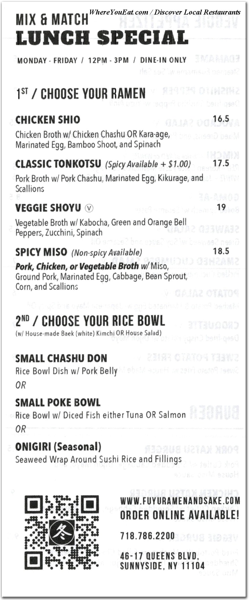 menu image