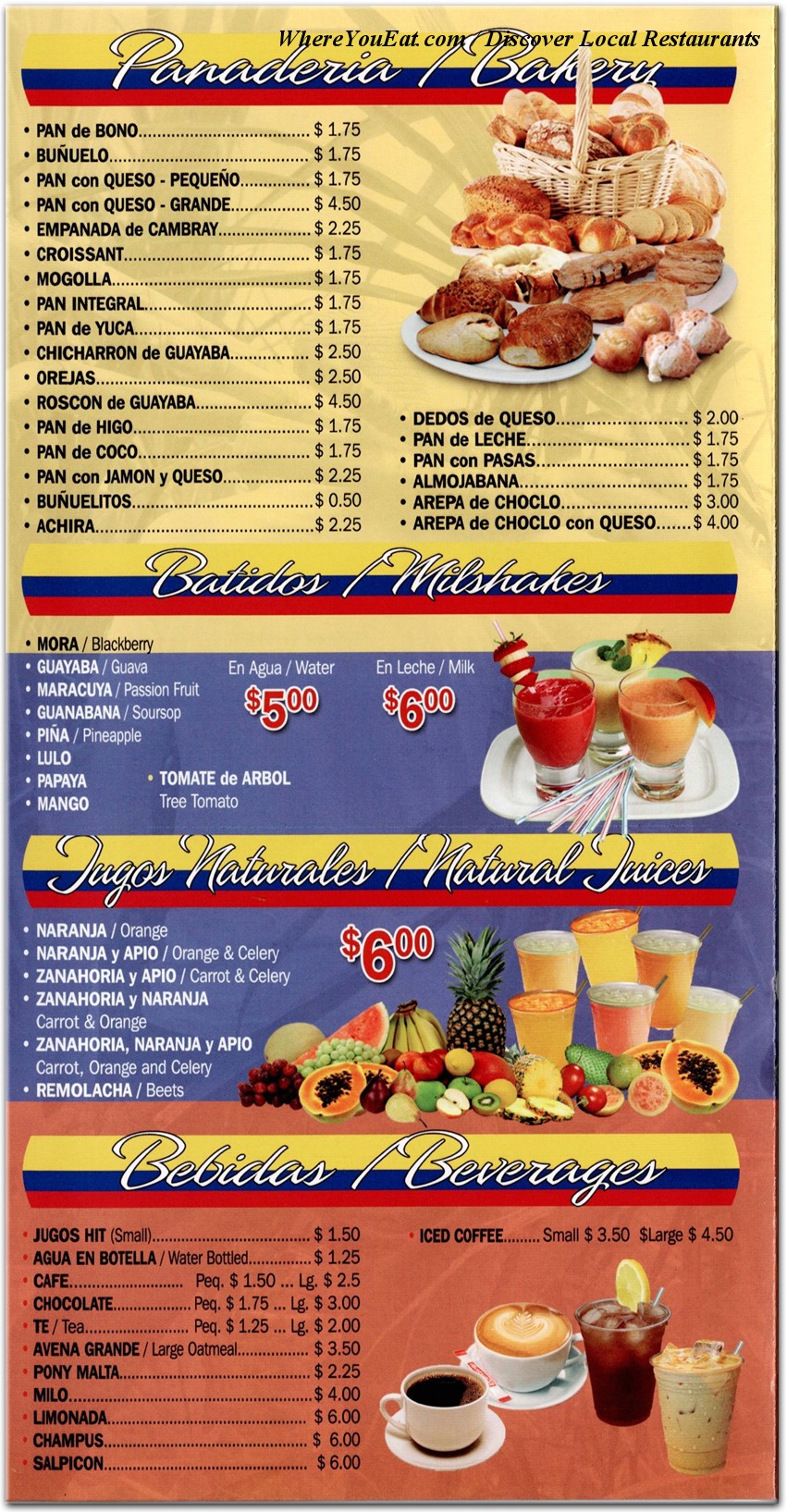 menu image