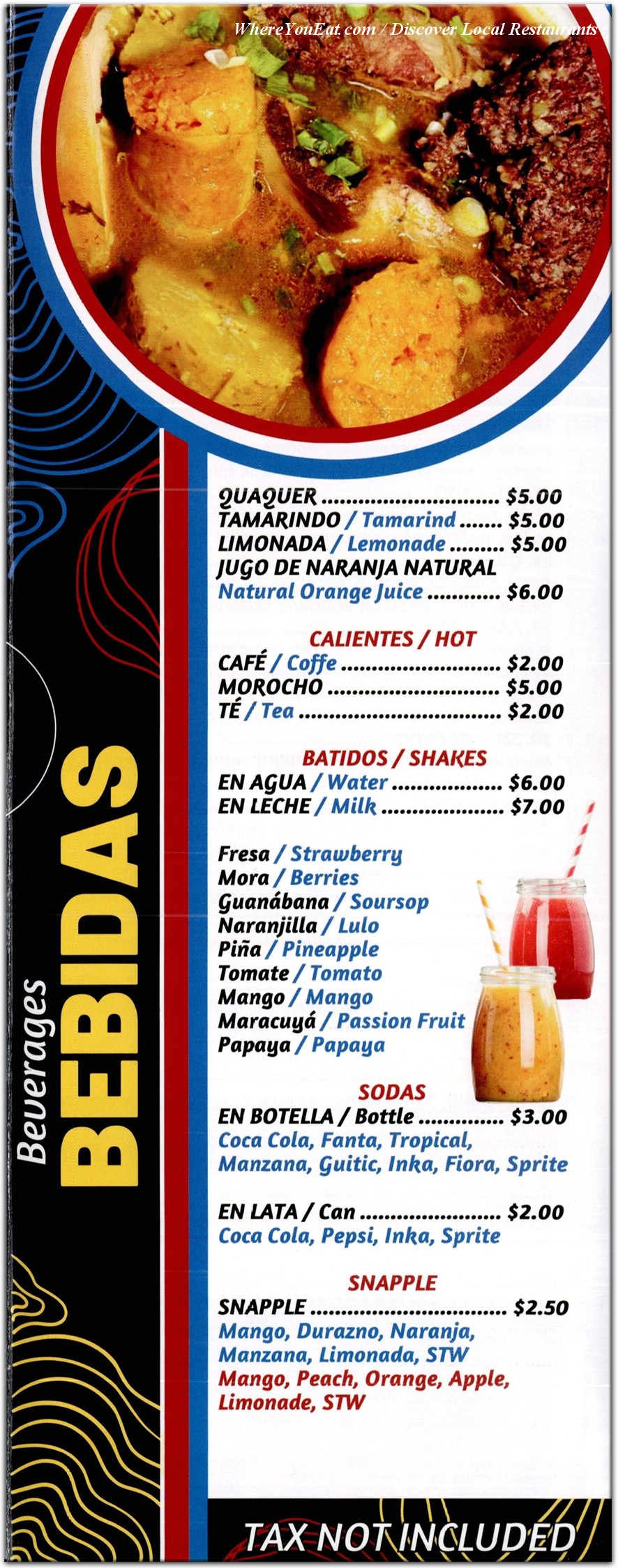 menu image