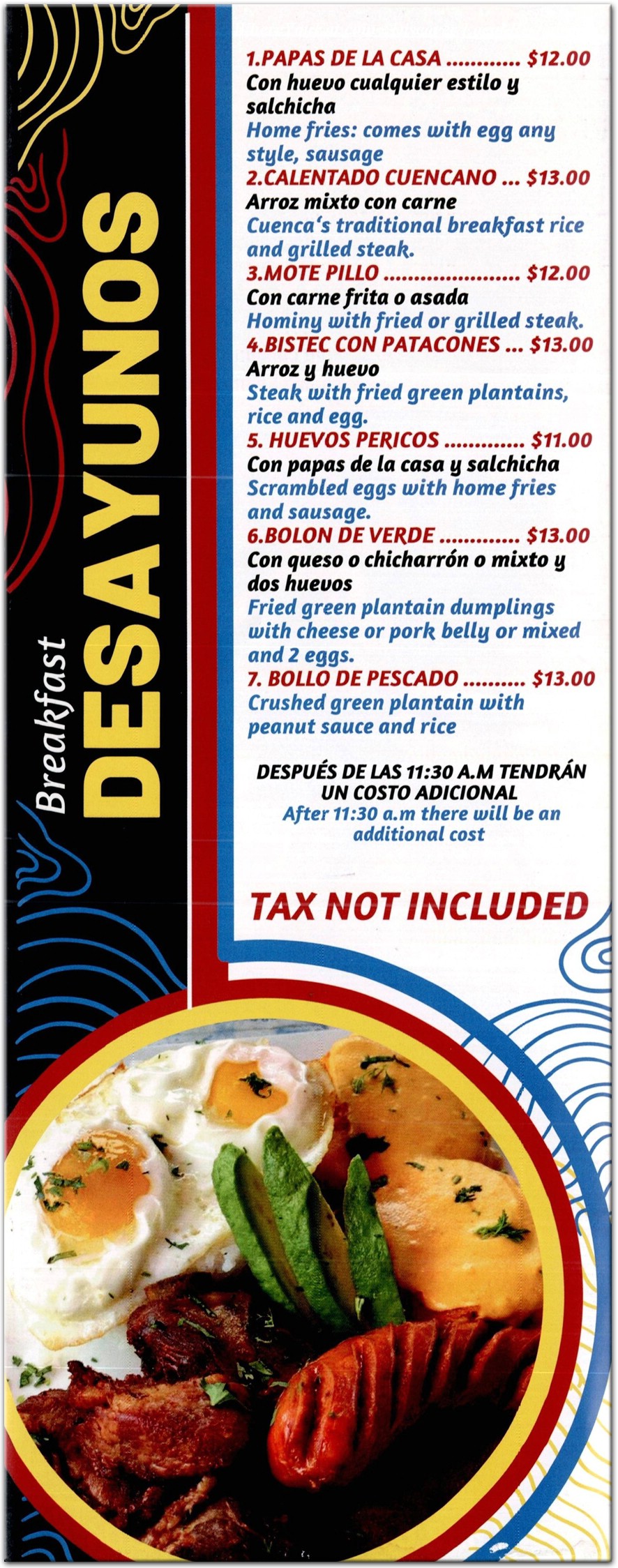 menu image