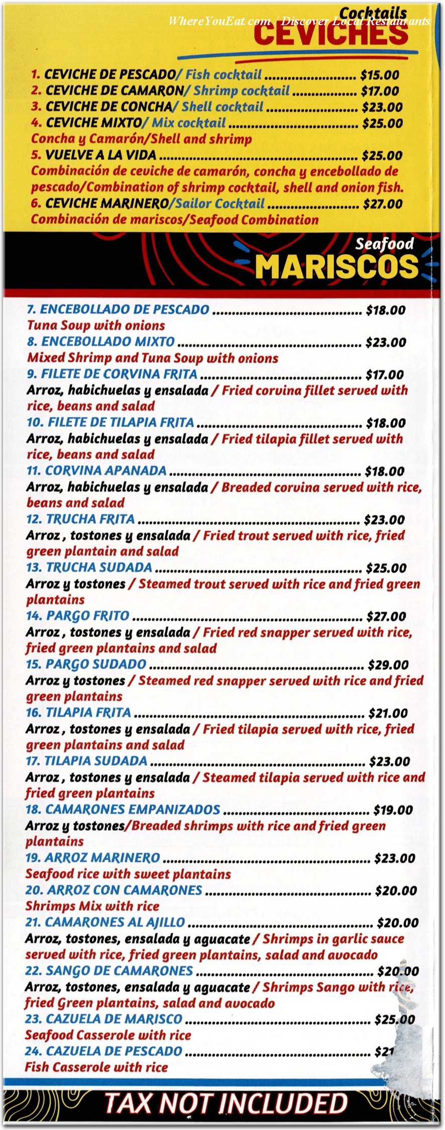 menu image