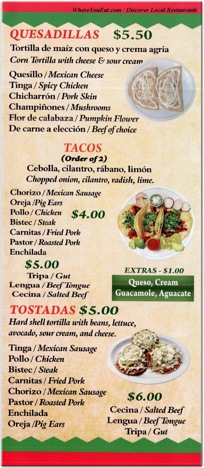 menu image