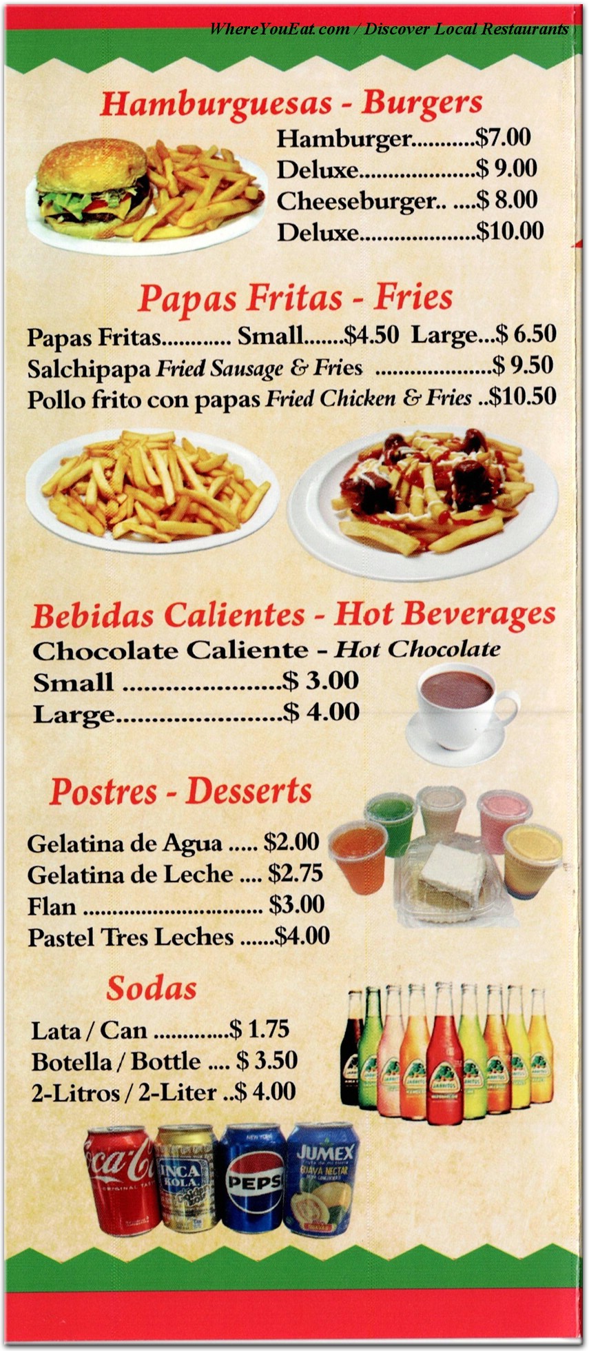 menu image